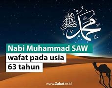 Nabi Muhammad Saw Wafat Pada Usia